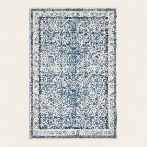 Rug – Persian Print – Stormy Blue