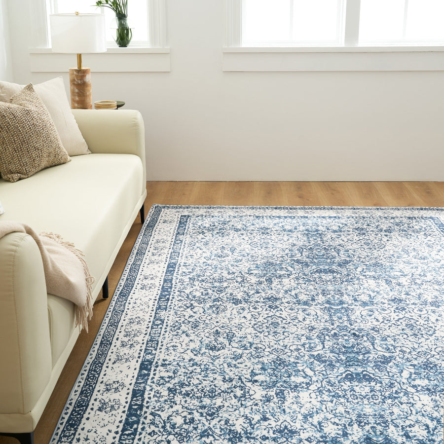 Rug – Persian Print – Stormy Blue