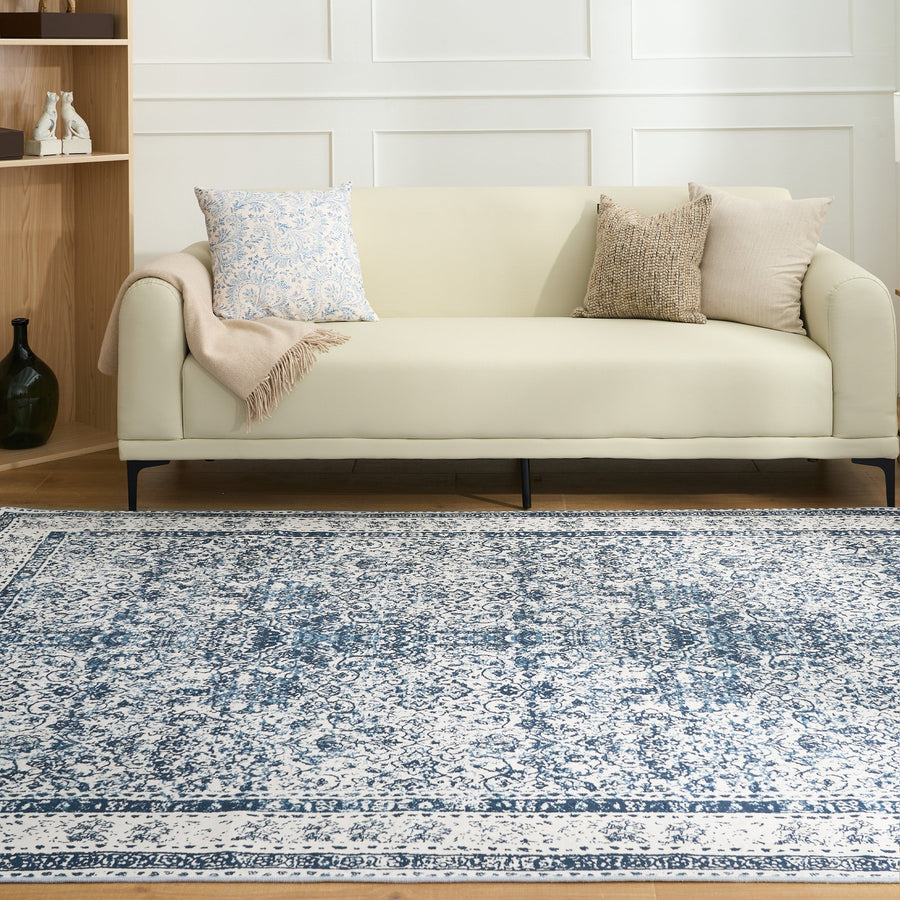Rug – Persian Print – Stormy Blue