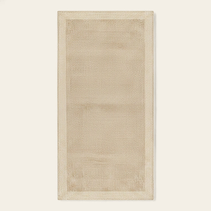 Rug – Plain Weave Bordered – Bouclé Sand