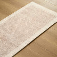 Rug – Plain Weave Bordered – Bouclé Sand