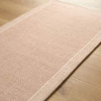 Rug – Plain Weave Bordered – Bouclé Sand