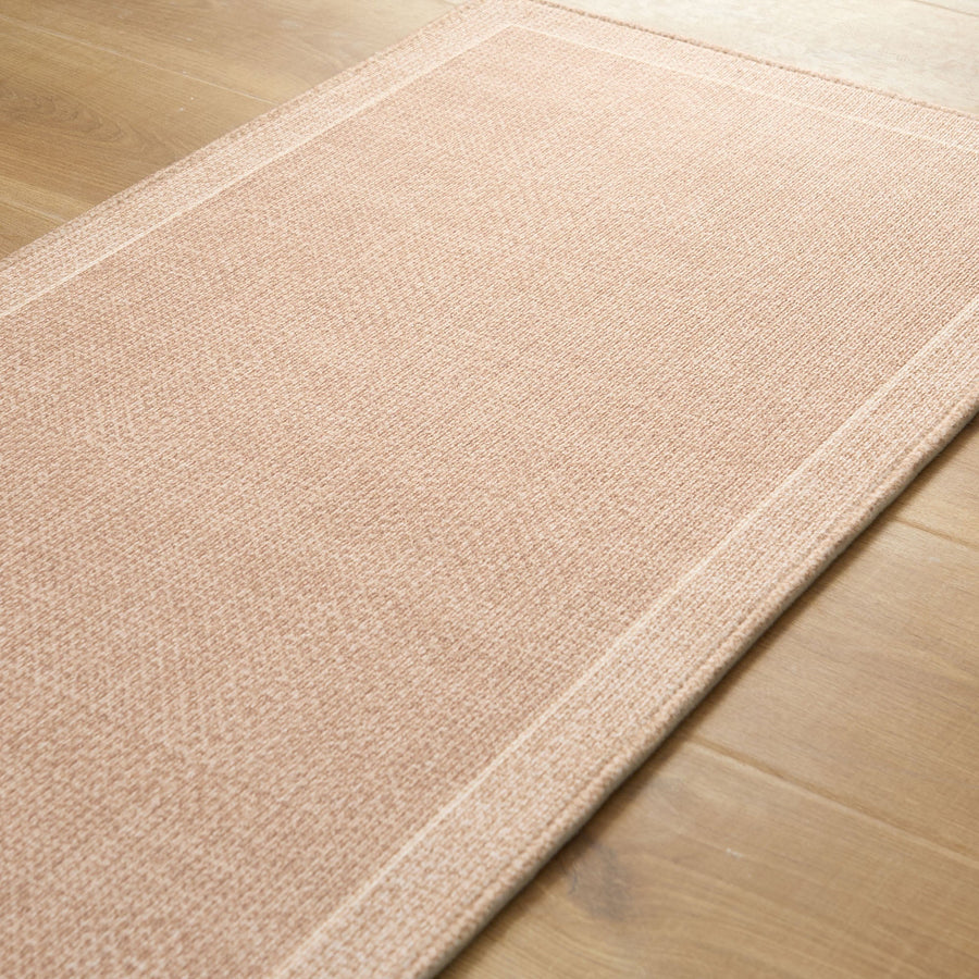 Rug – Plain Weave Bordered – Bouclé Sand