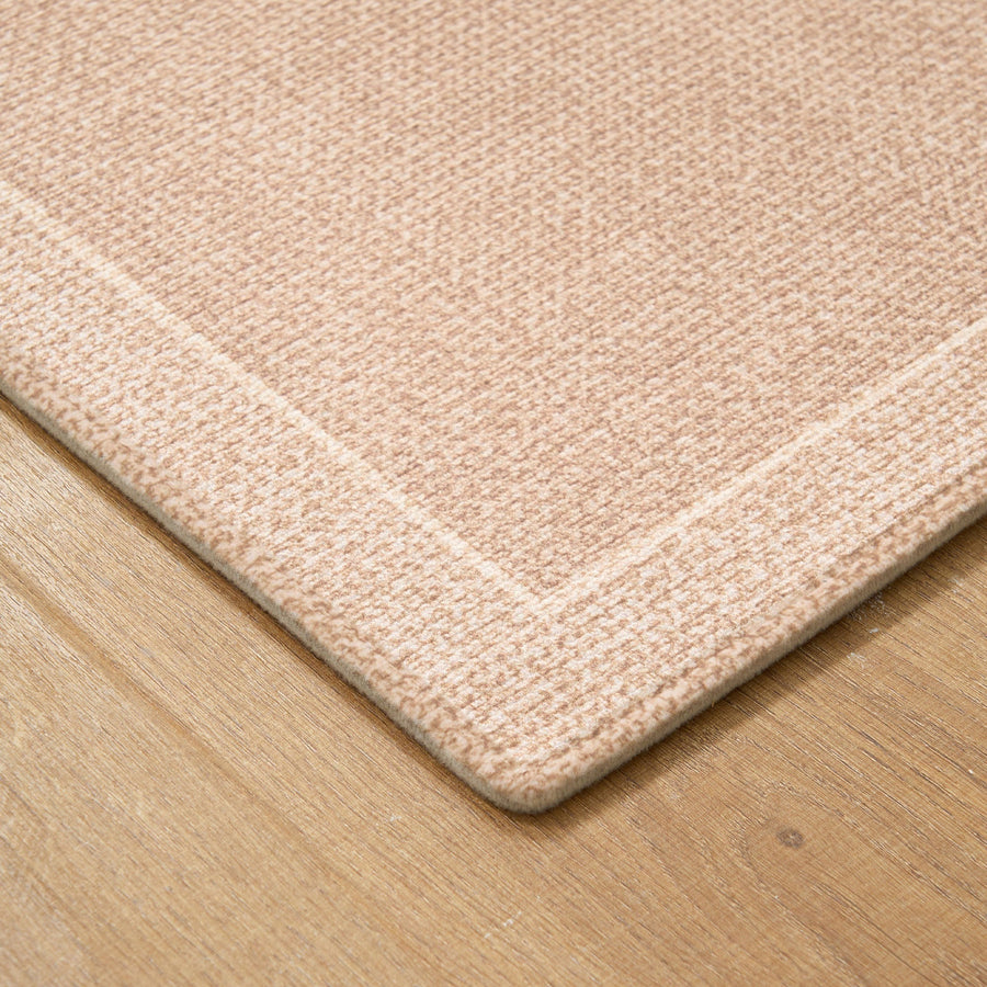 Rug – Plain Weave Bordered – Bouclé Sand