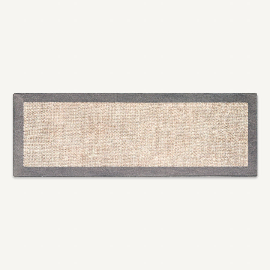 Rug – Plain Weave Bordered – Bouclé Sand