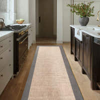 Rug – Plain Weave Bordered – Bouclé Sand