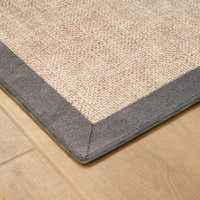 Rug – Plain Weave Bordered – Bouclé Sand