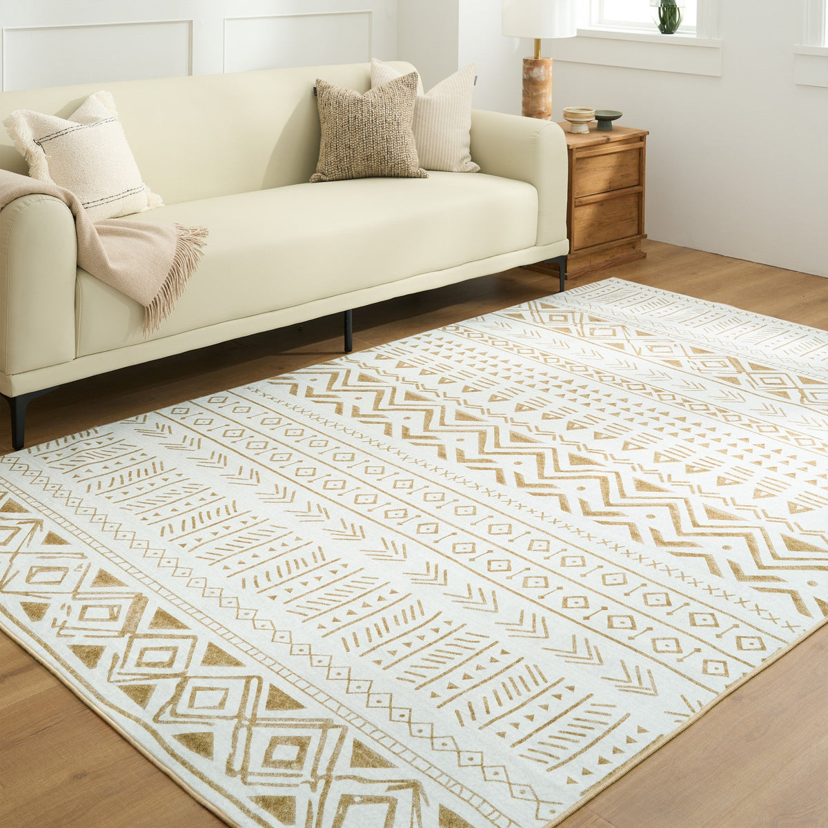 Rug – Tribal Aztec – Bouclé Sand