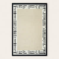 Rug – Tribal Border – Ivory Cream