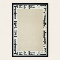 Rug – Tribal Border – Ivory Cream
