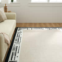 Rug – Tribal Border – Ivory Cream