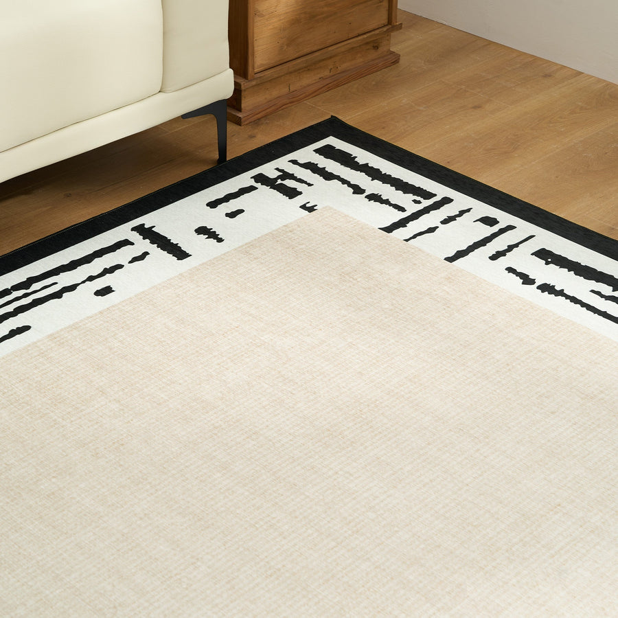 Rug – Tribal Border – Ivory Cream
