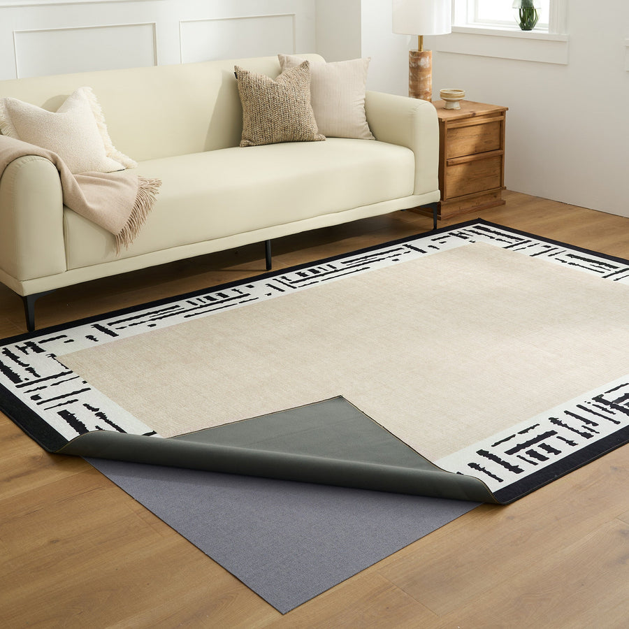 Rug – Tribal Border – Ivory Cream