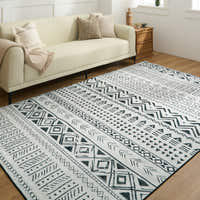 Rug – Tribal Stripe Print – Ivory Cream