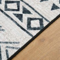 Rug – Tribal Stripe Print – Ivory Cream