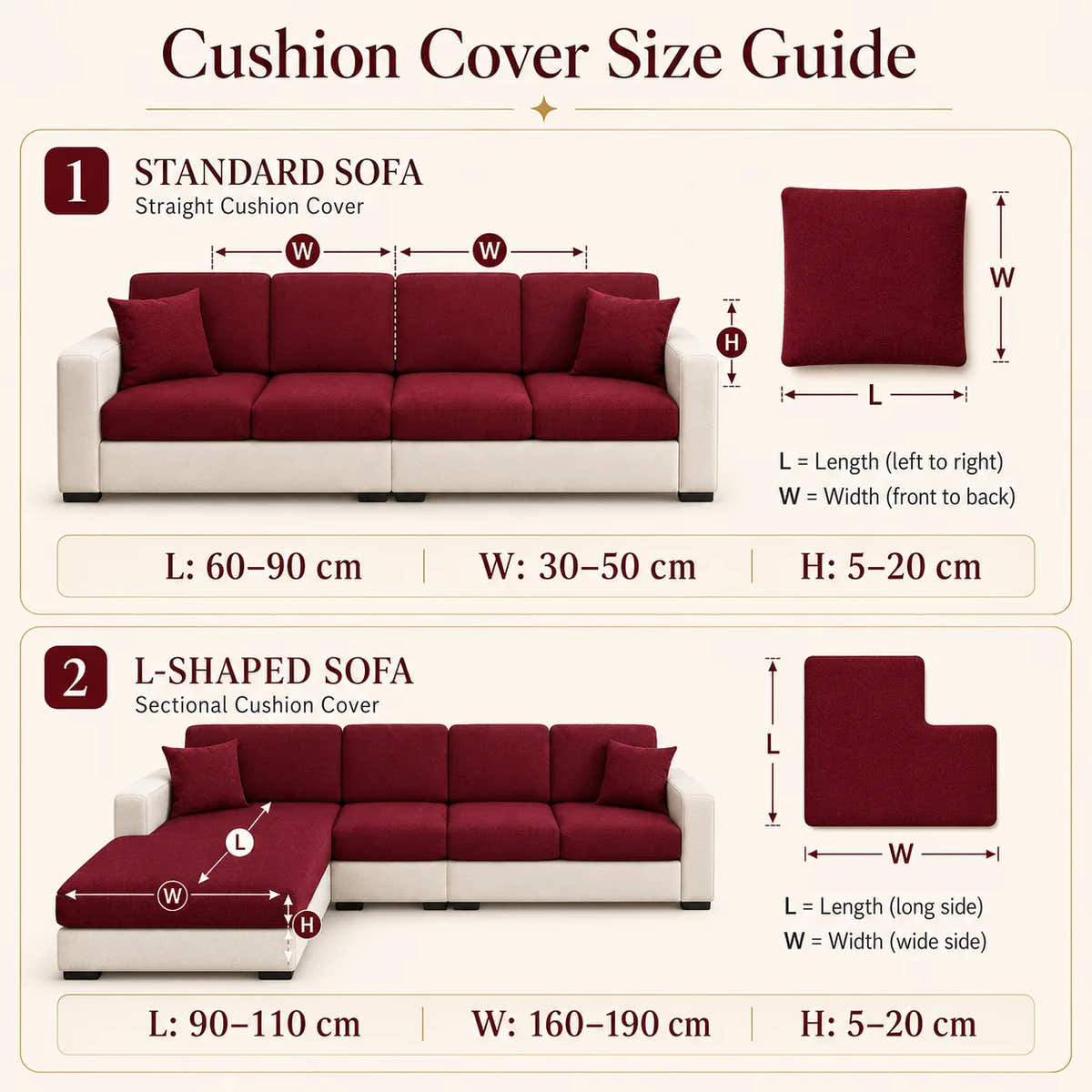 Refresh the cushions, not the sofa.