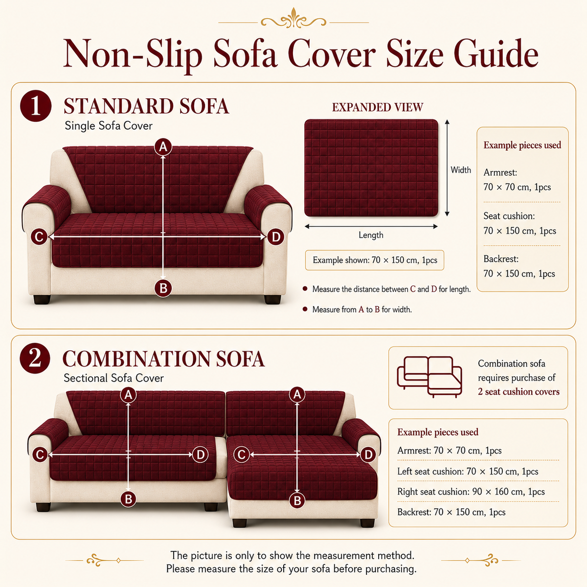 Size guide — non slip