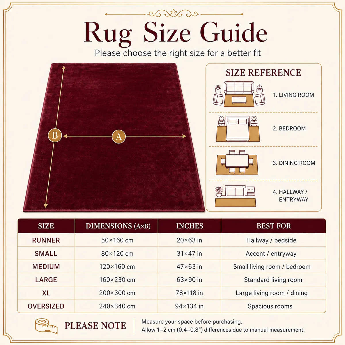 Sized for the space you live in.