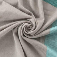 Sofa Bed Cover – 3D Cubes – Mint & Sand