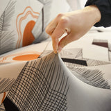 Sofa Bed Cover – Abstract Landscape – Ivory Cream