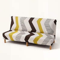Sofa Bed Cover – Boho Chevron – Mustard