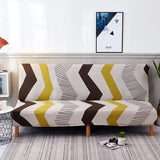Sofa Bed Cover – Boho Chevron – Mustard