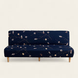 Sofa Bed Cover – Cherry Blossom Print – Midnight Navy