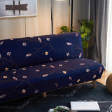 Sofa Bed Cover – Cherry Blossom Print – Midnight Navy