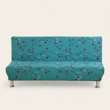 Sofa Bed Cover – Cherry Blossom Print – Teal
