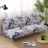 Sofa Bed Cover – Damask Floral – Pearl Grey