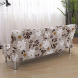 Sofa Bed Cover – Floral Print – Ivory Cream