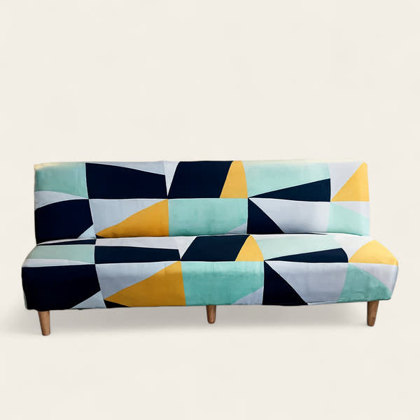 Sofa Bed Cover – Geometric Block – Multicolor