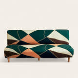 Sofa Bed Cover – Geometric Triangle – Forest
