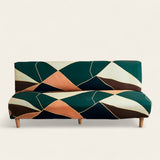 Sofa Bed Cover – Geometric Triangle – Forest