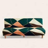 Sofa Bed Cover – Geometric Triangle – Forest