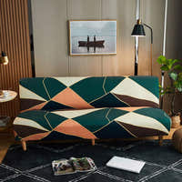 Sofa Bed Cover – Geometric Triangle – Forest