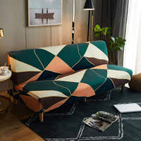 Sofa Bed Cover – Geometric Triangle – Forest