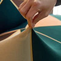Sofa Bed Cover – Geometric Triangle – Forest