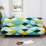 Sofa Bed Cover – Harlequin Daisy – Mint