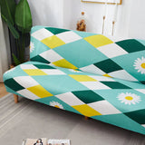 Sofa Bed Cover – Harlequin Daisy – Mint