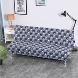 Sofa Bed Cover – Quilted Leather Look – Stormy Blue