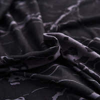 Sofa Bed Cover – Marble Veined Print – Ink Black