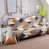 Sofa Bed Cover – Mod Diamond – Cream & Sand