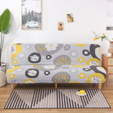 Sofa Bed Cover – Mod Floral – Pearl Grey