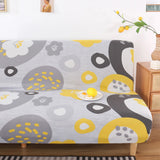 Sofa Bed Cover – Mod Floral – Pearl Grey