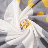 Sofa Bed Cover – Mod Floral – Pearl Grey