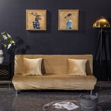 Sofa Bed Cover – Velvet Plush – Caramel