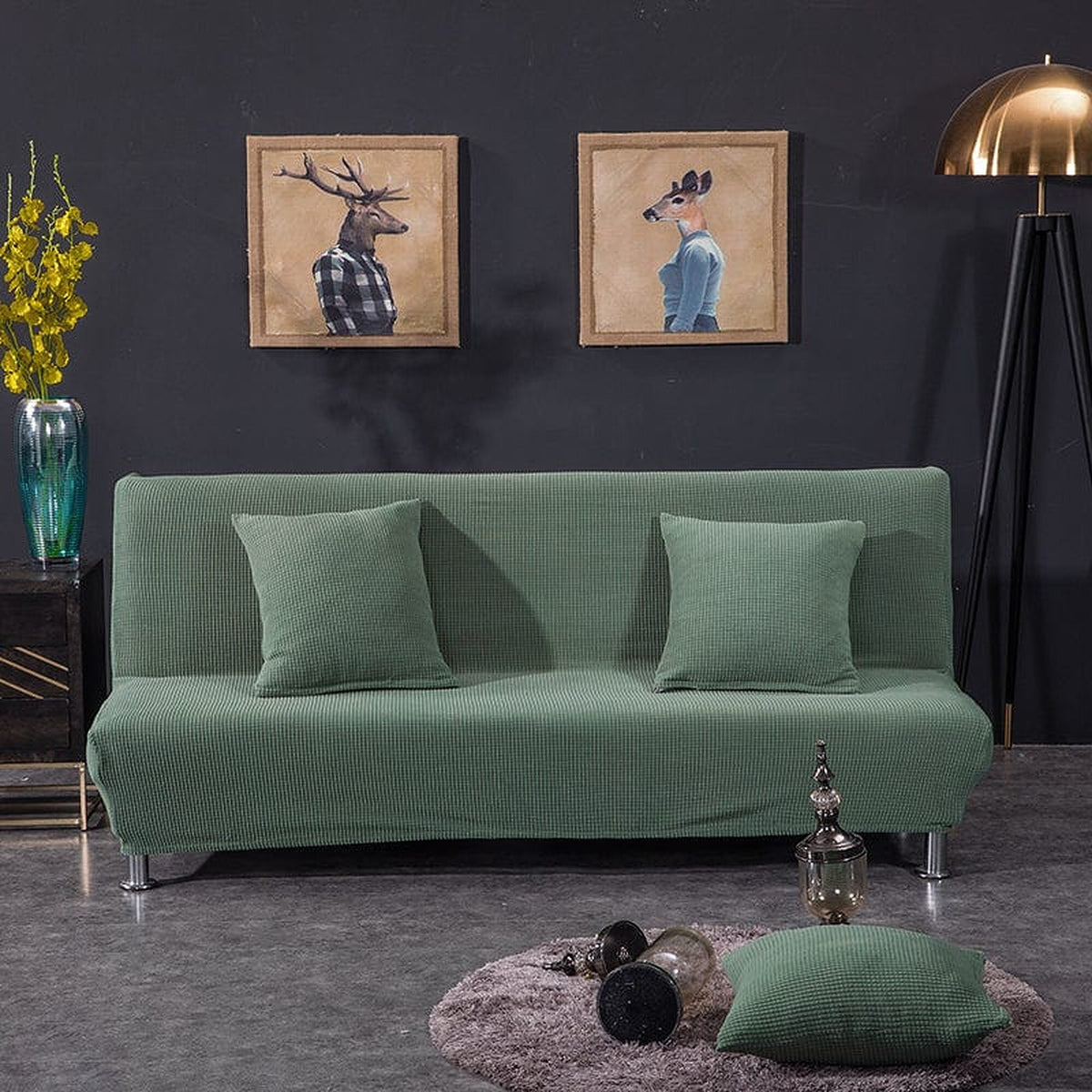 Sofa Bed Cover – Knit – Sage Mist