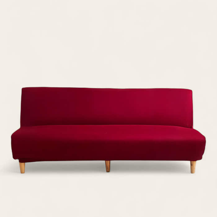Sofa Bed Cover – Plain Stretch – Bordeaux