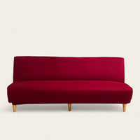 Sofa Bed Cover – Plain Stretch – Bordeaux